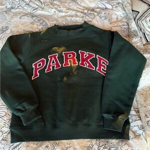 Parker Dark Green Crewneck Sweater